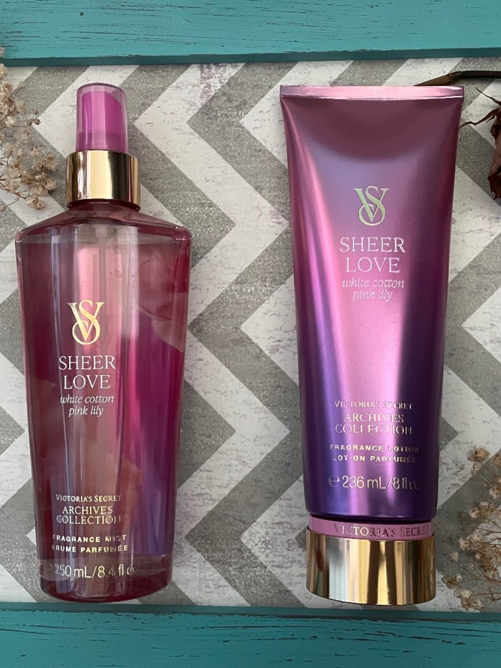 Victoria’s Secret, Sheer Love Fragrance Mist & Lotion Set